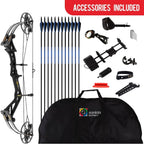 Sanlida Dragon X7 Ready to Hunt Compound Bow Package for Adults Archery Compound Bow and Arrow Set 0-70 Lbs Draw Weight righthand