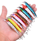 3/5/8Pcs Random Minnow Fishing Lure set High Quality Swimming Bait Wobble Bait Crankbait