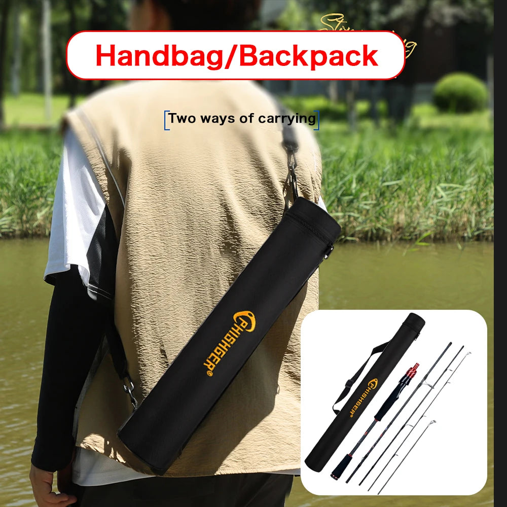 BIUTIFU PHISHGER Traveller Fuji Spinning Bait Casting Lure Bass Fishing Rods 1.8m~3.0m Carbon Ultralight Fast Pole With Tube Bag